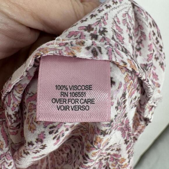 Calypso St. Barth top small S pink lightweight tropical beachy spring summer - Picture 4 of 5